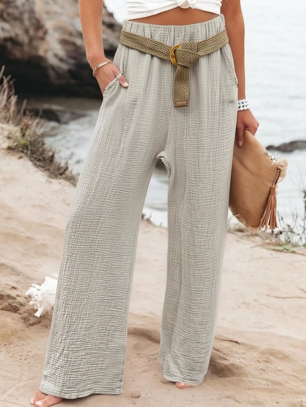 ShopEvelynne Breathable Wide-Leg Pants